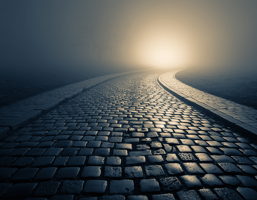 魂の旅路、見えない道、内なる光。